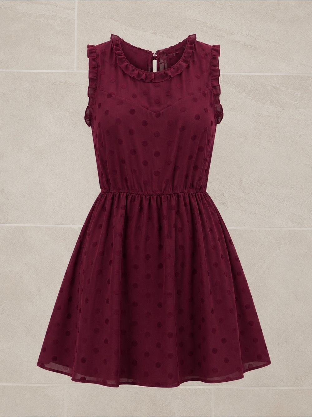 Lily Bleu Burgundy Dress with Teal Accents